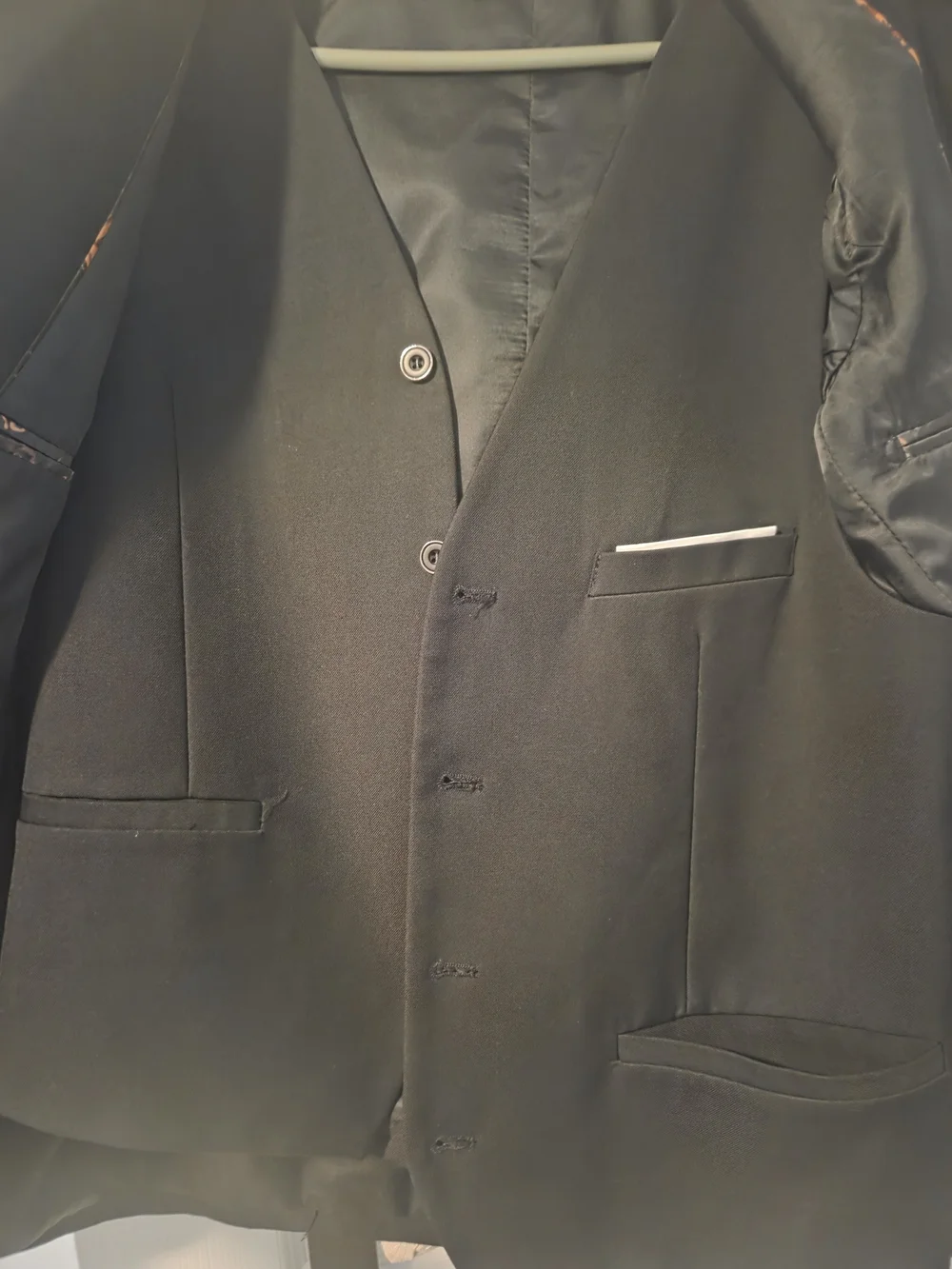 Men's Black Blazer - Classic Two-Button Suit Jacket